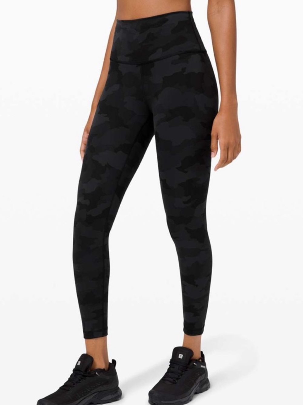 LULULEMON Wunder Train Black Camo Leggings